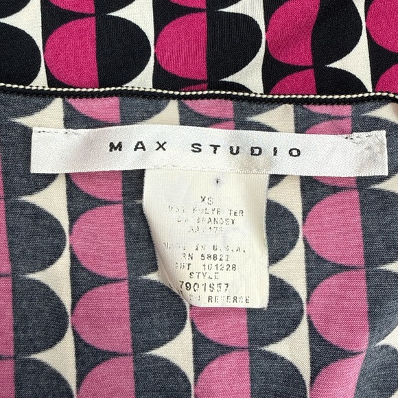 Max Studio Geometric Wrap Midi Dress Size XS - Picture 7 of 8